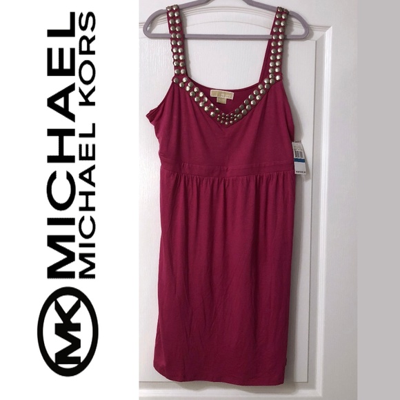 Michael Kors Dresses & Skirts - Michael Kors Studded Dress pink size XL NWT